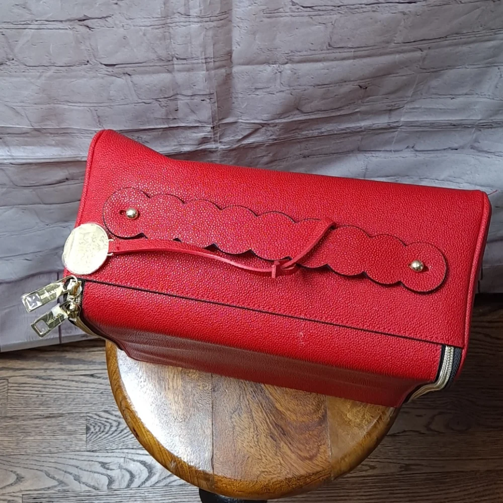 Estee Lauder Deep Red Hard Sided Case NWOT